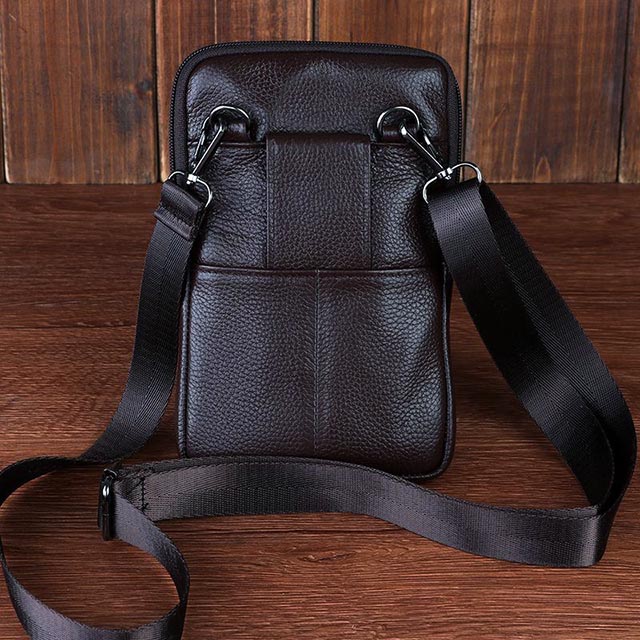 Genuine Leather Crossbody Messenger Bag Brawn